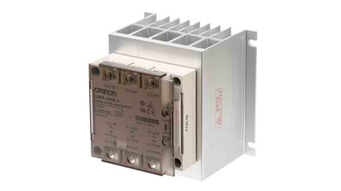 Omron G3PE Series Solid State Relay 3 Phase, 25 A Load, 480 V ac Load