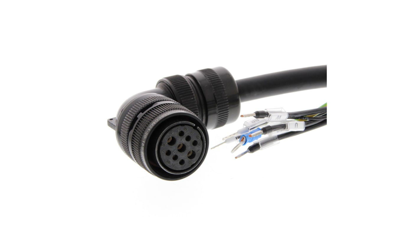 Omron Cable for Use with 200 V Servo Motor, 5m Length