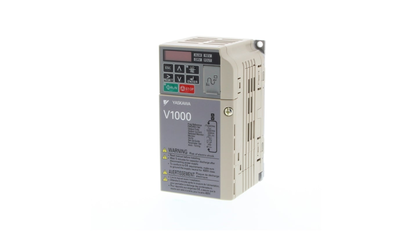 Variador de frecuencia Omron serie VZ, 1,1 kW, 230 V ac, 3 fases, 5 A, 400Hz, IP20, CANopen, CompoNet, DeviceNet,