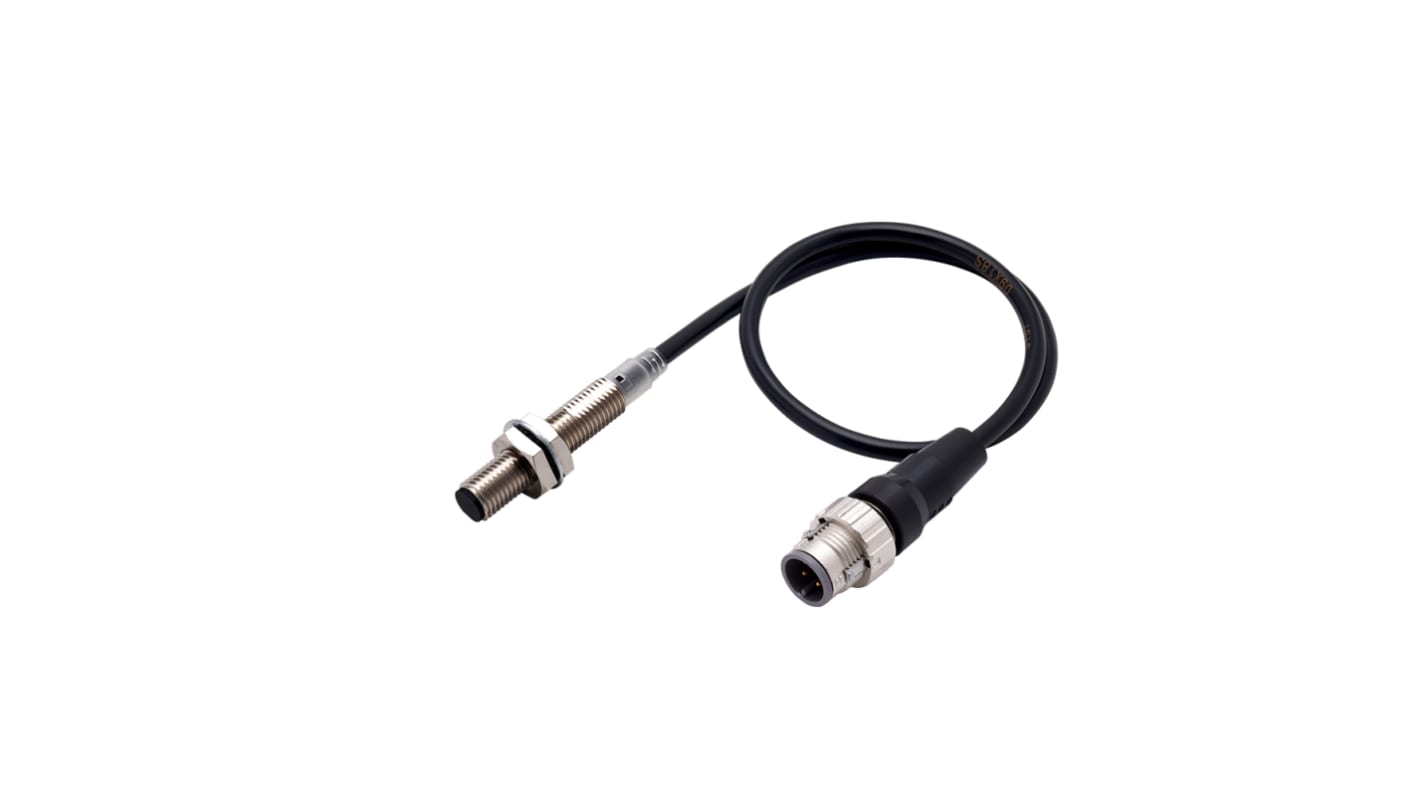 Omron Barrel-Style Inductive Proximity Sensor, M12 x 1, 4 mm Detection, PNP Output, 10 → 30 V dc, IP67