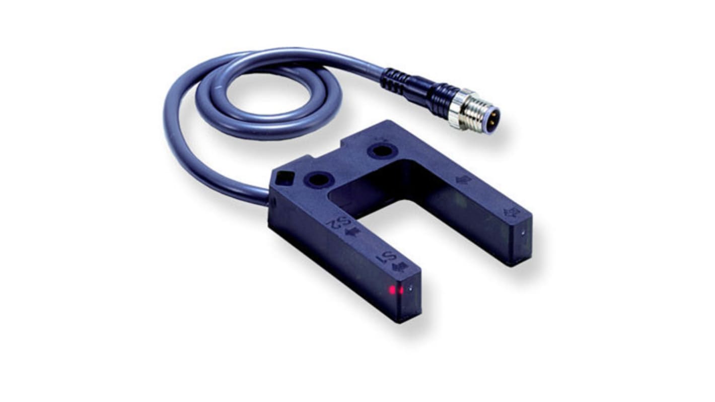 Omron E3Z-G Optischer Sensor, Durchgangsstrahl, Bereich 25 mm, PNP Ausgang, Vorverdrahtete M12-Steckverbinder