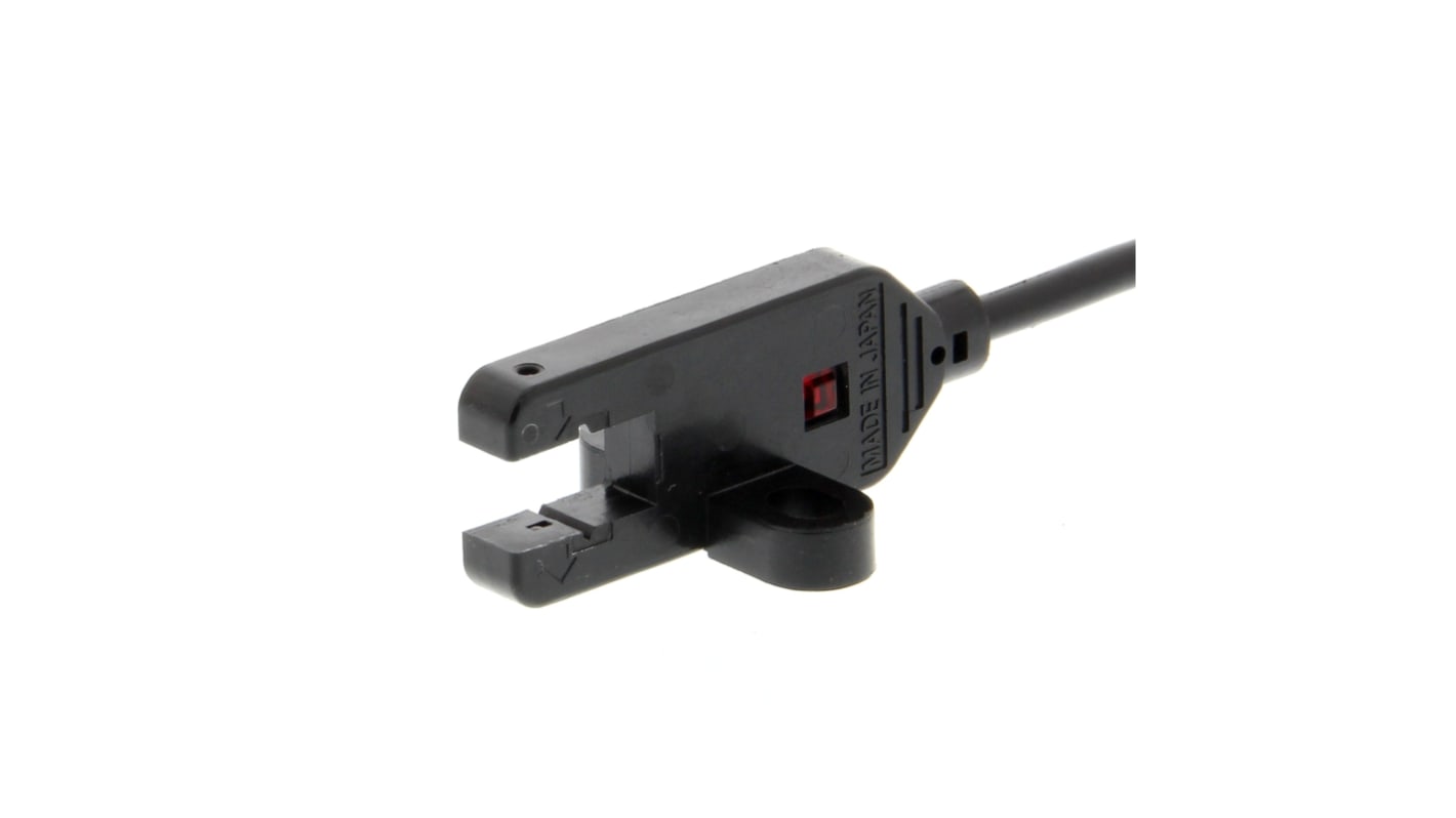 Omron EE-SX77 T-förmig Optischer Sensor, Durchgangsstrahl, Bereich 5 mm, PNP Ausgang, Anschlusskabel