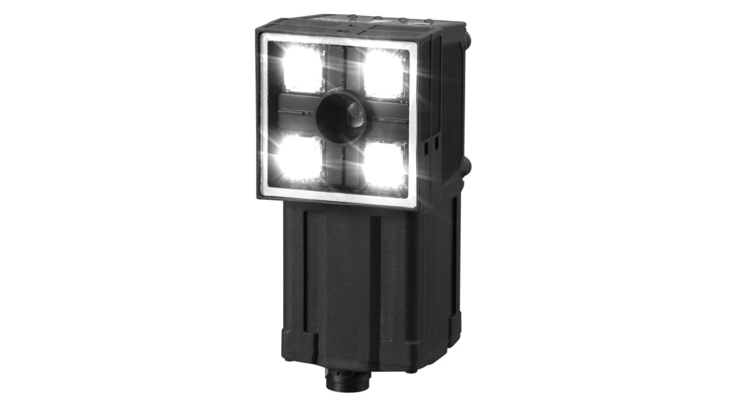 Sensor de visión Omron FQ-CR15050F-M, Luz Blanca, Monocromo, 56 - 215 mm, 2,4 A, 21,6 → 26,4 V cc
