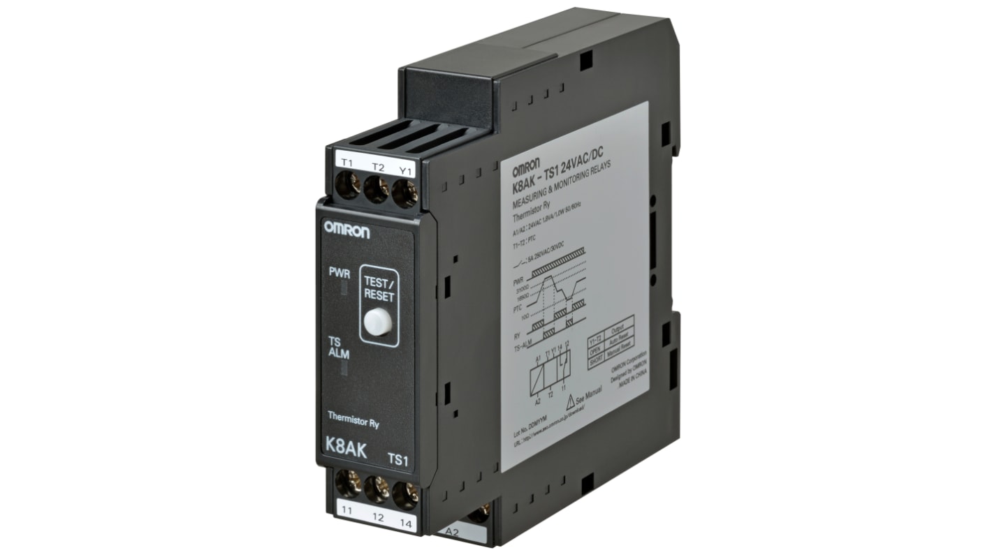 Relè di monitoraggio Temperatura Omron K8AK-TS1 24VAC/DC serie K8AK-TS, SPDT