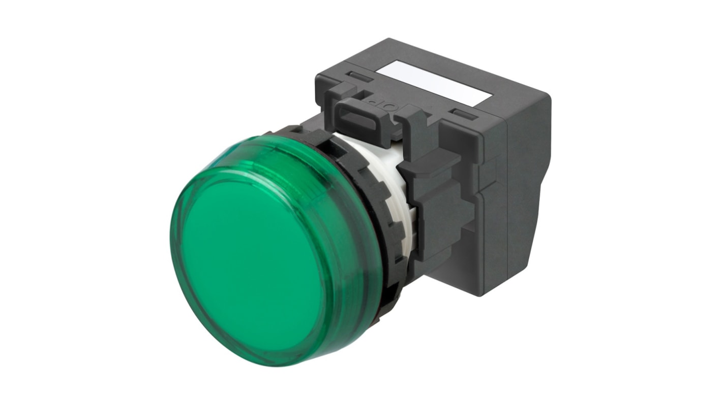 Indicatore Omron Verde  a LED, 24V, IP66