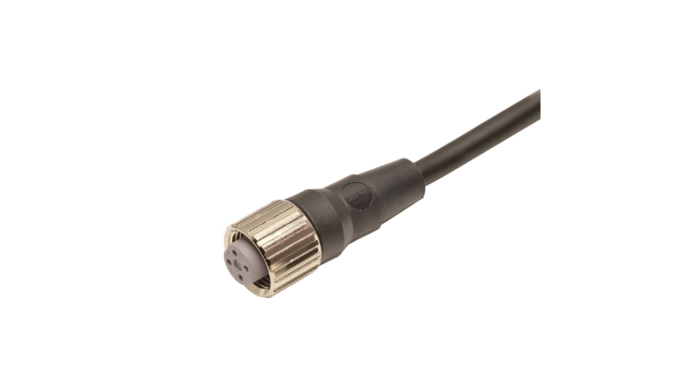 Kabel a konektor, A: M12 Straight Socket, B: Open Ends, řada: XS2F Omron