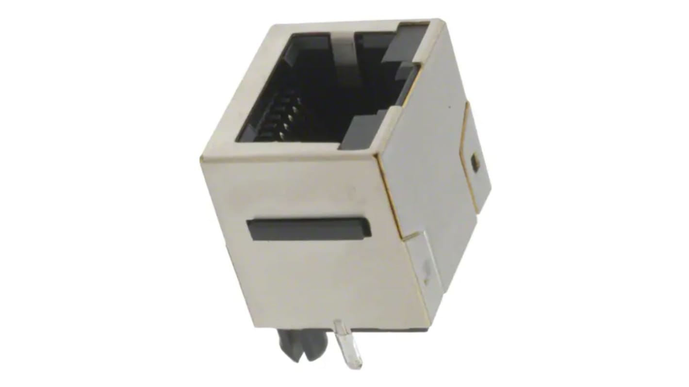 Amphenol ICC RJ45 モジュラーコネクタ, オス, RJ45コネクタ, スルーホール実装, Cat5, RJHSE3380