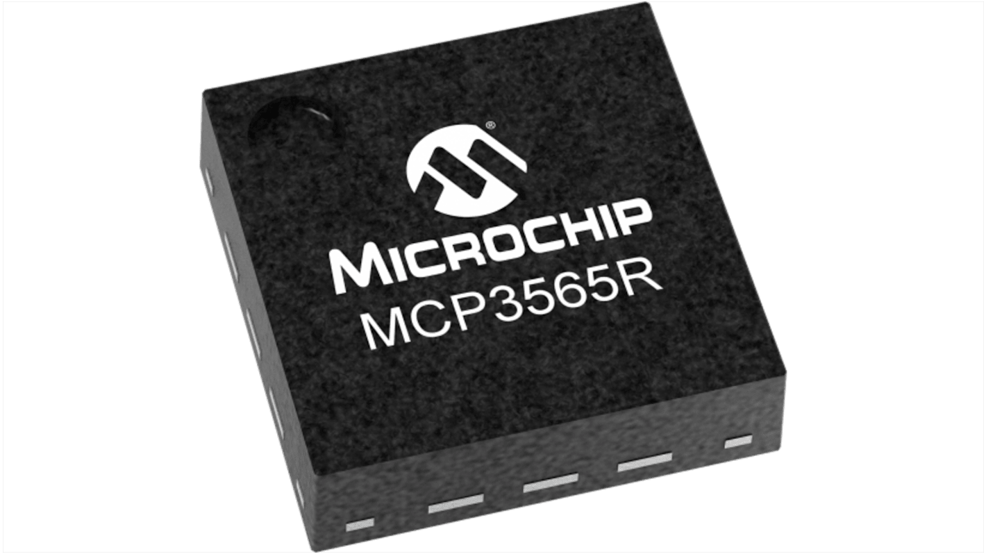 ADC, MCP3565RT-E/SFX, 24 bits bits, 153.6ksps, 12 broches, UQFN