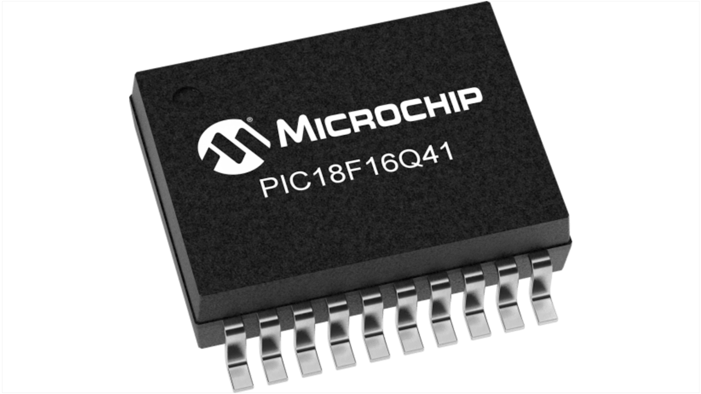 Microcontrolador Microchip PIC18F16Q41-I/P, núcleo PIC de 32bit, 64MHZ, PDIP de 20 pines