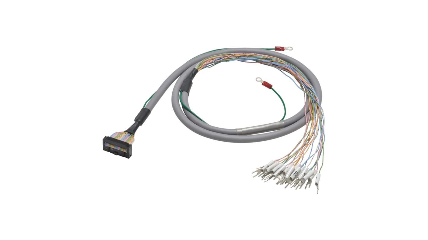 Omron Connecting Cable for Use with MIL 20 Connector-type I/O Units for Programmable Controllers