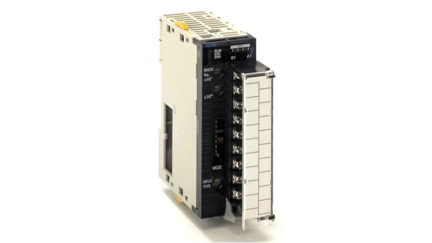 Omron CJ1W-TC DIN Rail Controller 4 Input, 4 Output Open collector PNP output, 5 V Supply Voltage