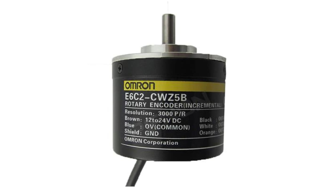 Omron Incremental Incremental Encoder, 100 ppr, PNP Open Collector Signal, Radial, Thrust Type