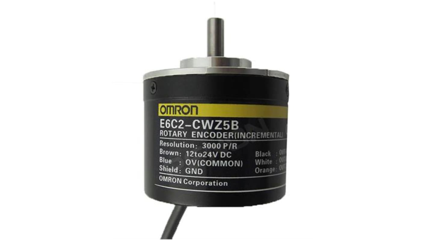 Omron Incremental Incremental Encoder, 500 ppr, PNP Open Collector Signal, Radial, Thrust Type