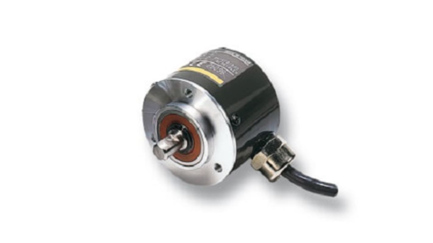 Encoder absoluto Omron, 1024 impulsos/rev, 5000rpm máx., salida Colector Abierto NPN , 12 → 24 V.