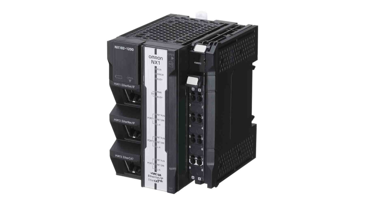 Controlador lógico Omron NX102, comunicación EtherCAT, EtherNet/IP