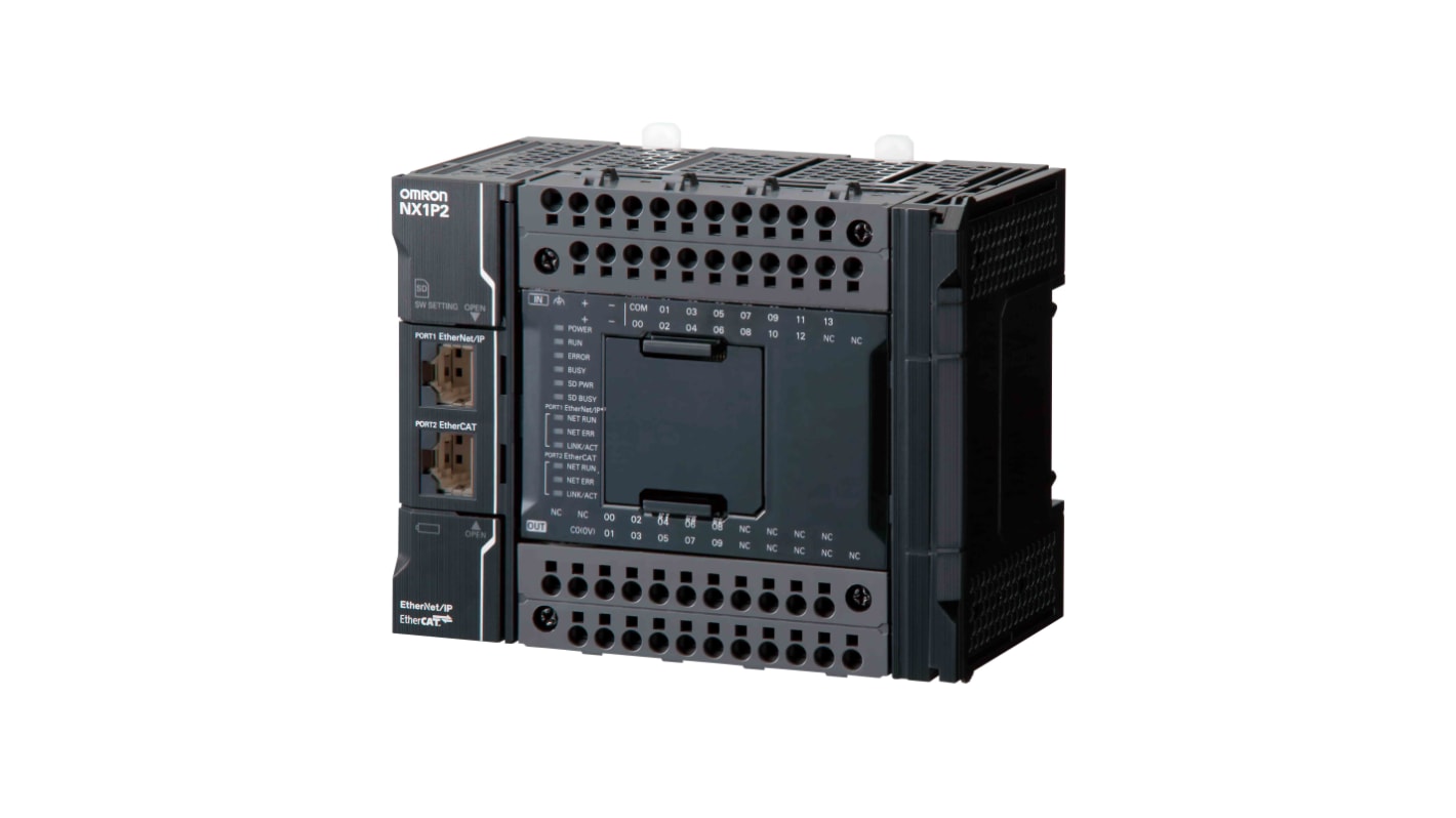 CPU PLC Omron NX1P, uscite: 10