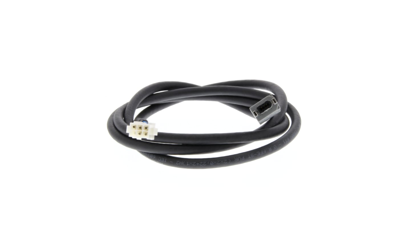 Cable Omron, 50 → 750 W, long. 5m, para usar con → Servomotores de 50 750 W.