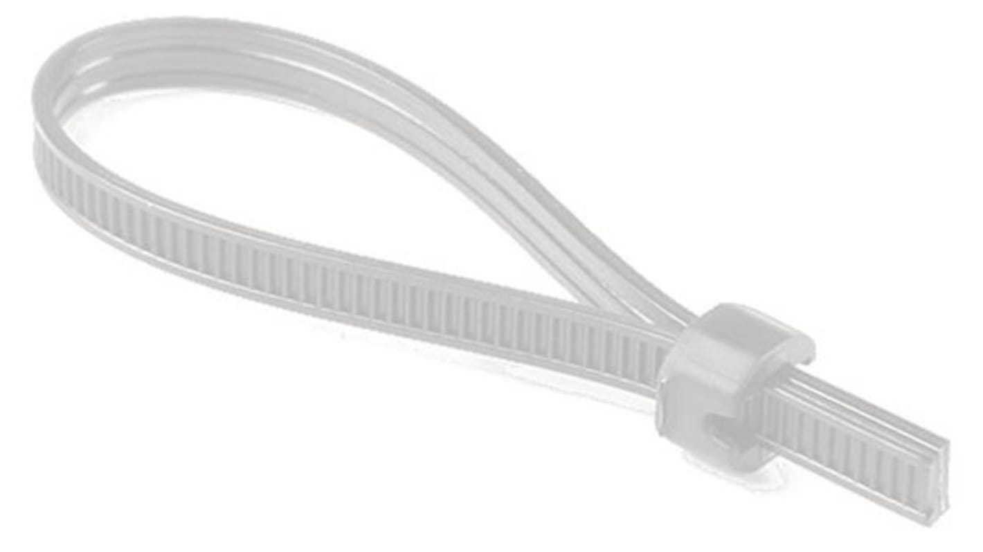 HellermannTyton Cable Ties, 9mm x 8 mm, Natural Polyamide 6.6 (PA66)