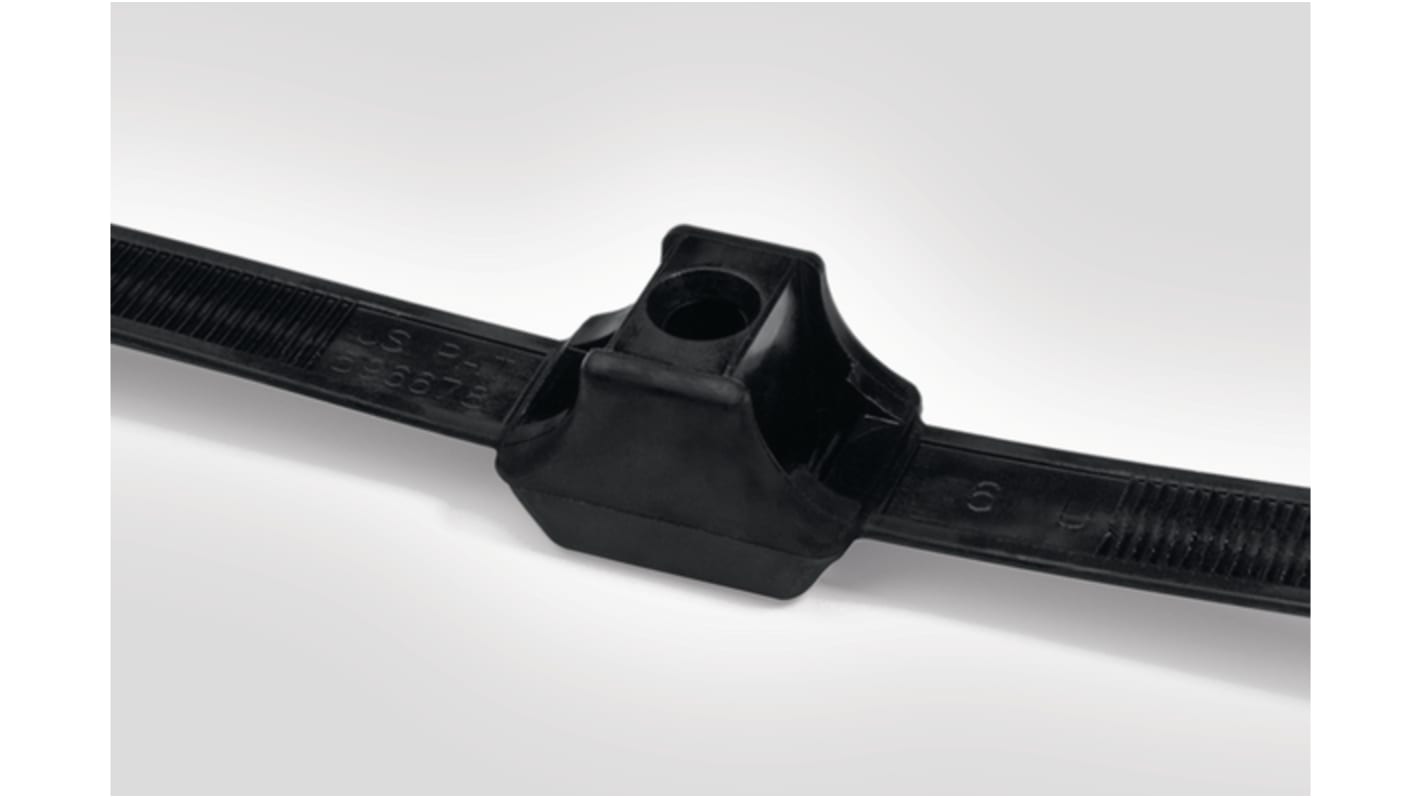 HellermannTyton Cable Tie, Releasable, 331mm x 12.8 mm, Black Polyamide 6.6 (PA66)