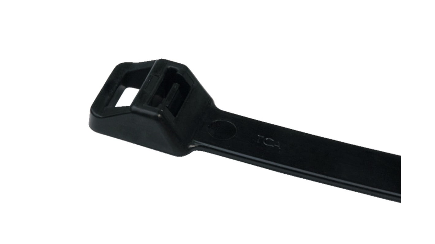 HellermannTyton Cable Tie, Releasable, 565mm x 12.5 mm, Black Polyamide 6.6 (PA66)