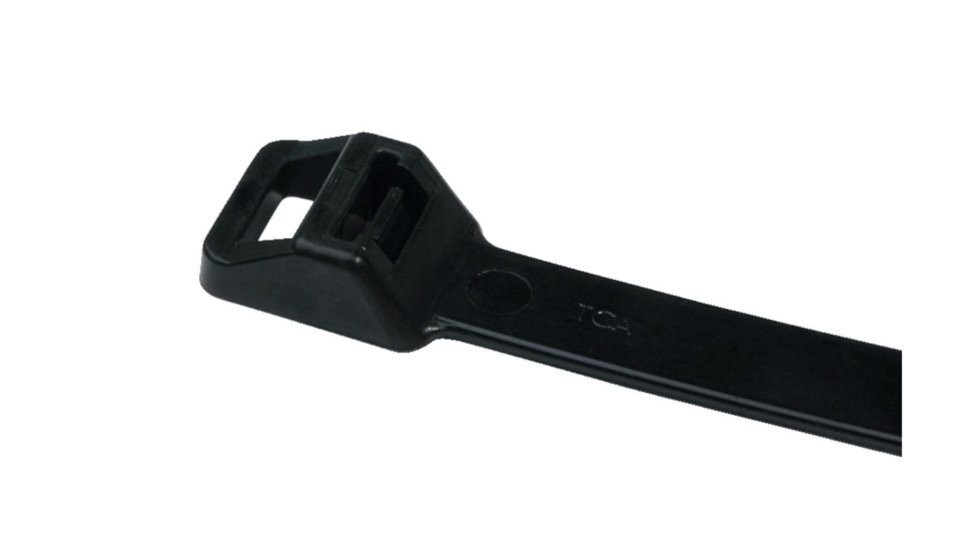 HellermannTyton Cable Tie, Releasable, 565mm x 12.5 mm, Black PA 6.6 UV Resistant