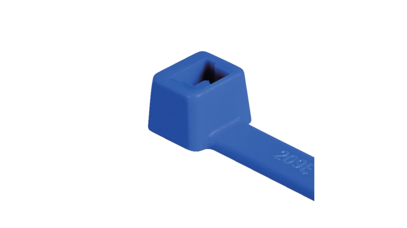 Serre-câble HellermannTyton T18R 100mm x 2,5 mm Bleu en Polyamide 6.6 (PA66)