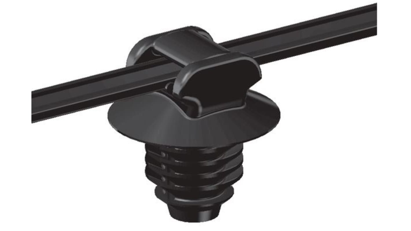 Serre-câble HellermannTyton T50RFT8GSD 202mm x 4,6 mm Noir en Polyamide 6.6 (PA66)