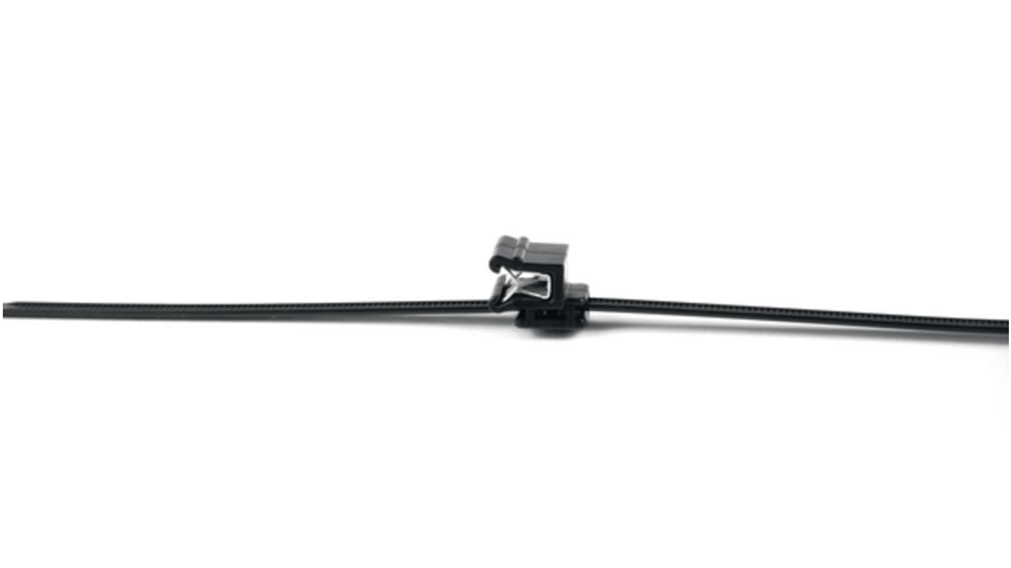 HellermannTyton Cable Tie, Releasable, 150mm x 4.6 mm, Black PA 6.6 Heatstabilised