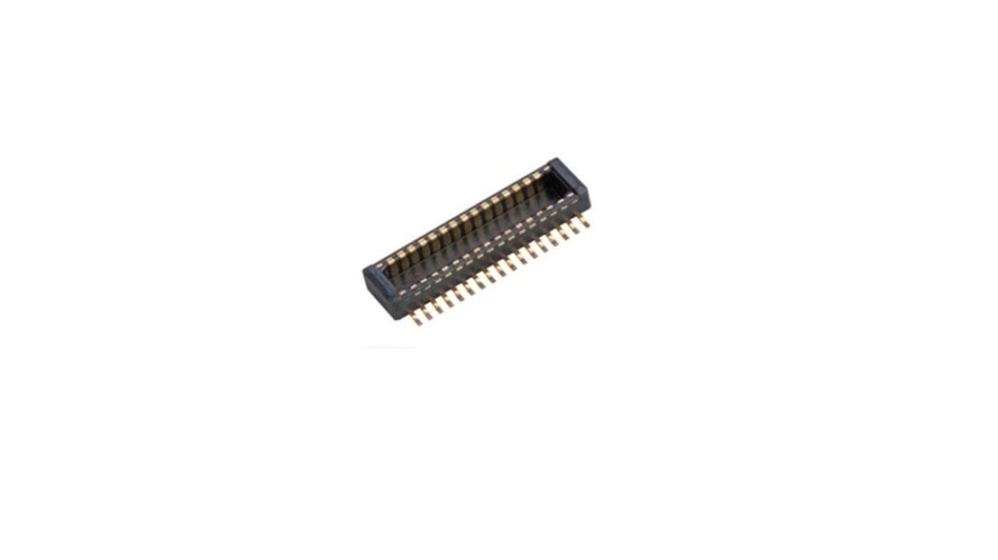 Conector macho para PCB Amphenol ICC serie BergStak de 30 vías, 2 filas, paso 0.4mm, Montaje Superficial