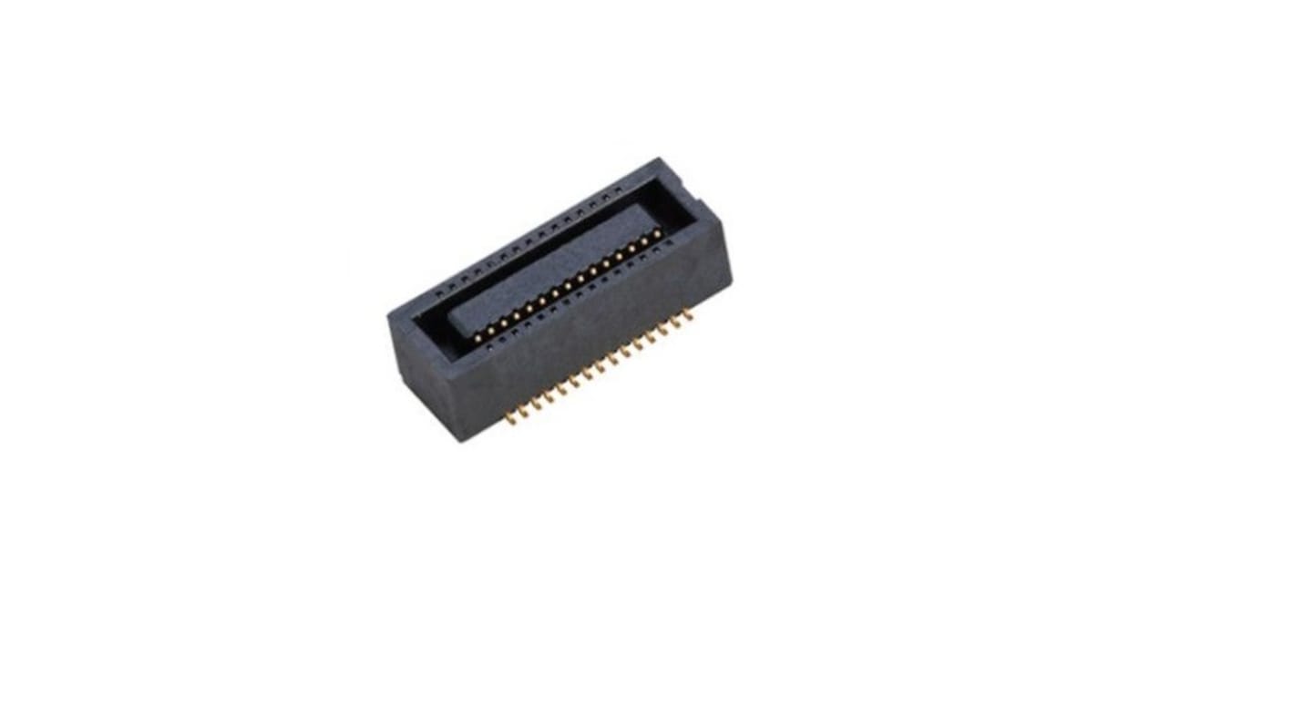 Conector macho para PCB Amphenol ICC serie 101 de 14 vías, 2 filas, paso 0.35mm, Montaje Superficial