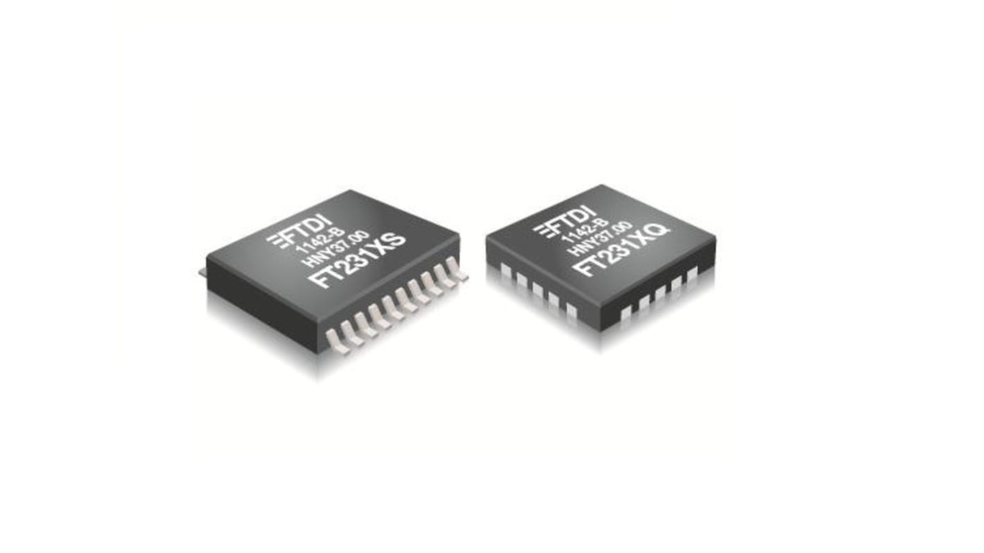 FTDI Chip USB-vezérlő FT231XS-U, USB 2,0, 5,5 V, 20-tüskés, 20