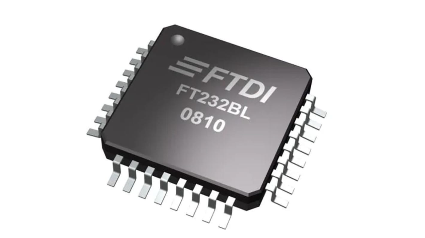 FTDI Chip FT232BL-TRAY, USB Controller, USB 2.0, 6 V, 32-Pin LQFP