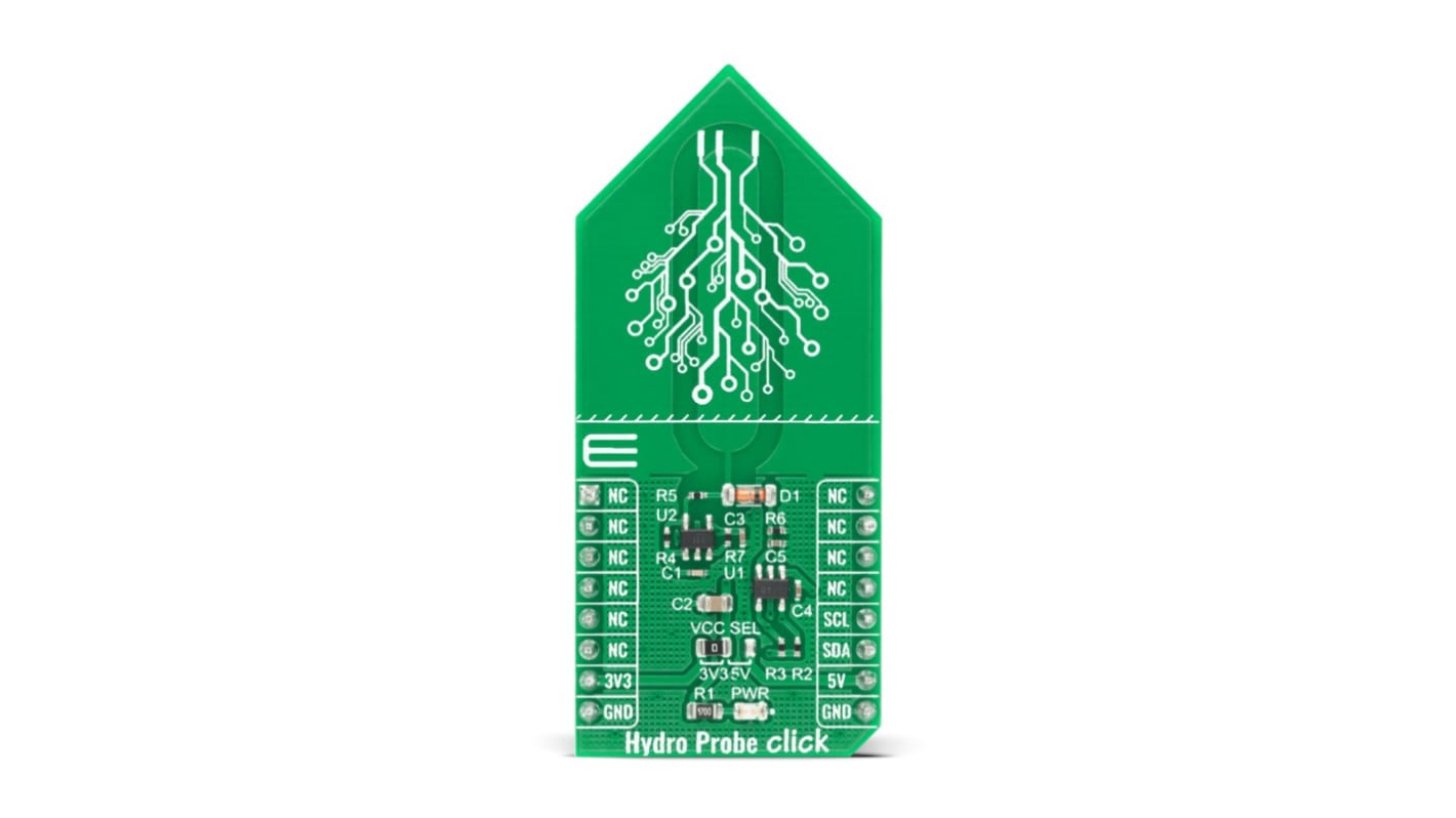 Placa de sensor MikroElektronika Hydro Probe Click - MIKROE-4131, para usar con No es necesario