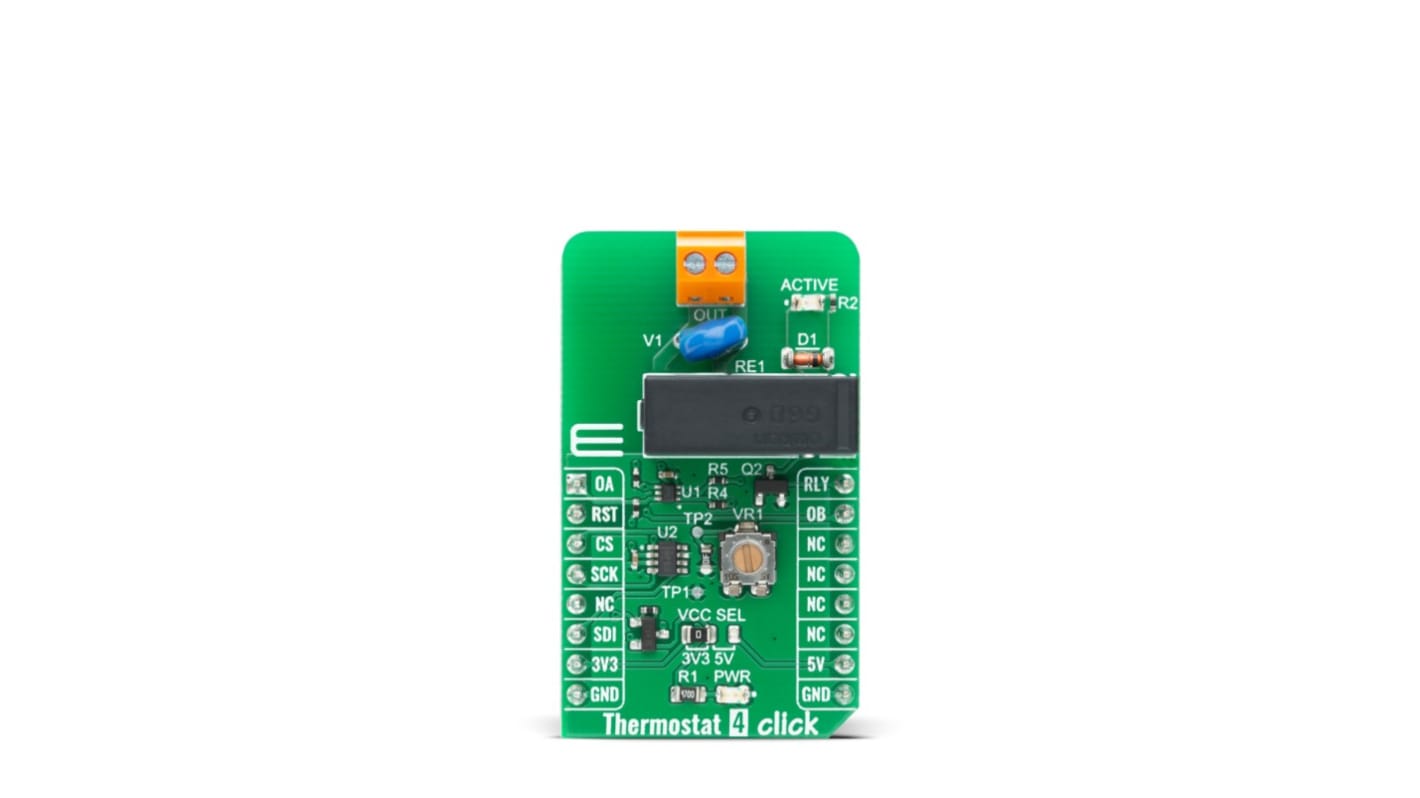 Humedad, Temperatura MikroElektronika Thermostat 4 Click - MIKROE-4194, para usar con No es necesario