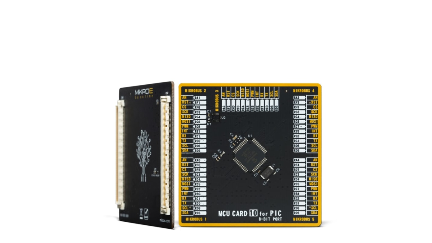 Scheda aggiuntiva MCU CARD 10 for PIC PIC18F67K40 MikroElektronika