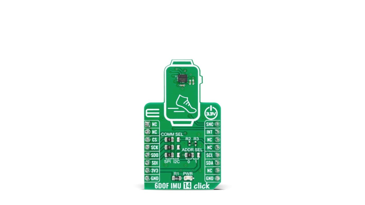 MikroElektronika 6DOF IMU 14 Click - MIKROE-4237, para usar con ICM-42688-P.