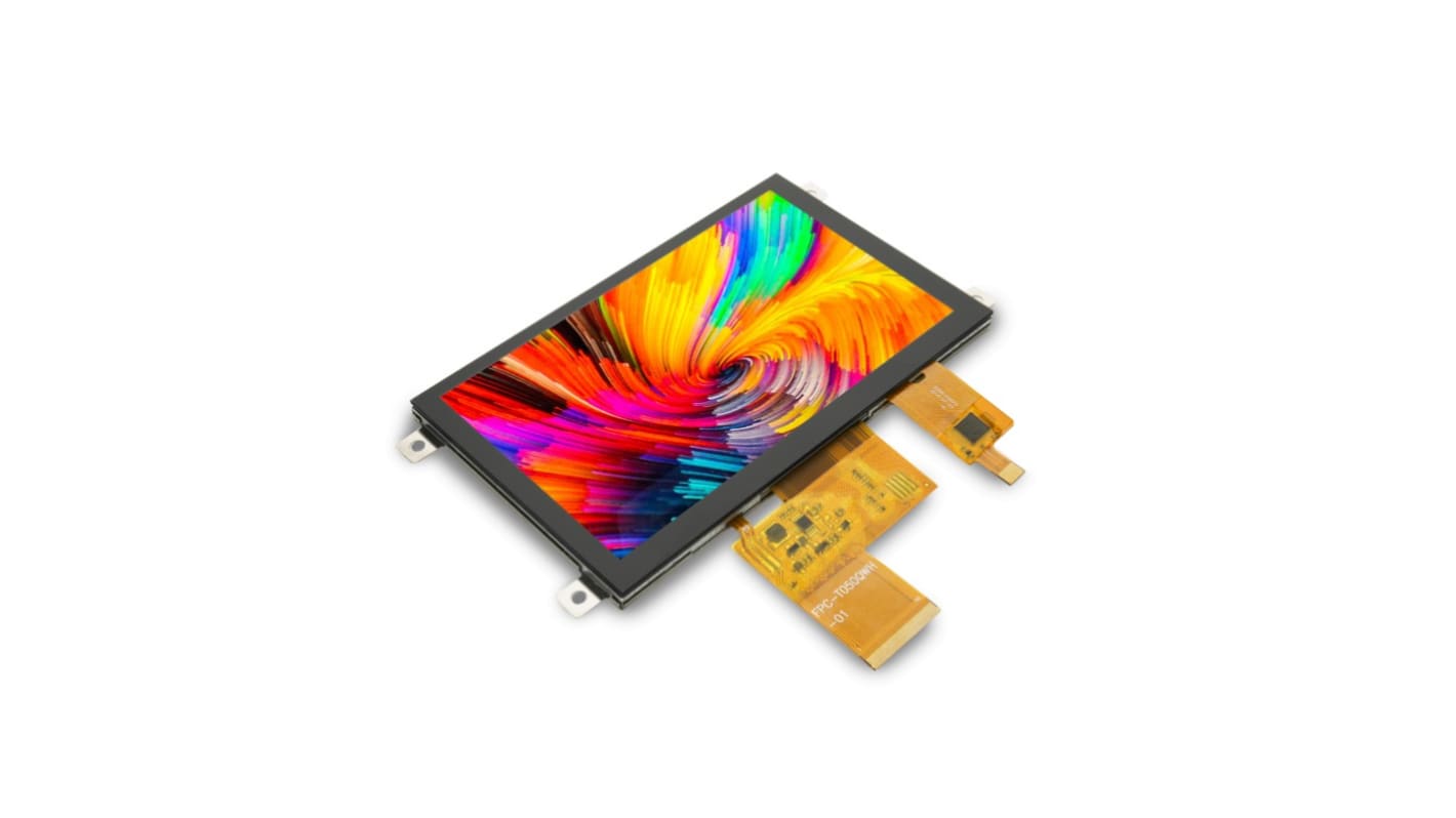 MikroElektronika TFT-LCD-Anzeige 5Zoll mit Touch Screen, 800 x 480pixels, 108 X 64.08mm