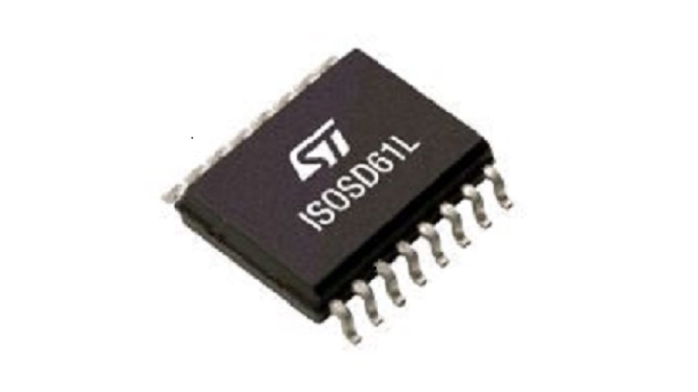 ADC ISOSD61L, 1, 16 bits, 25Msps, SO16W, 18 pines