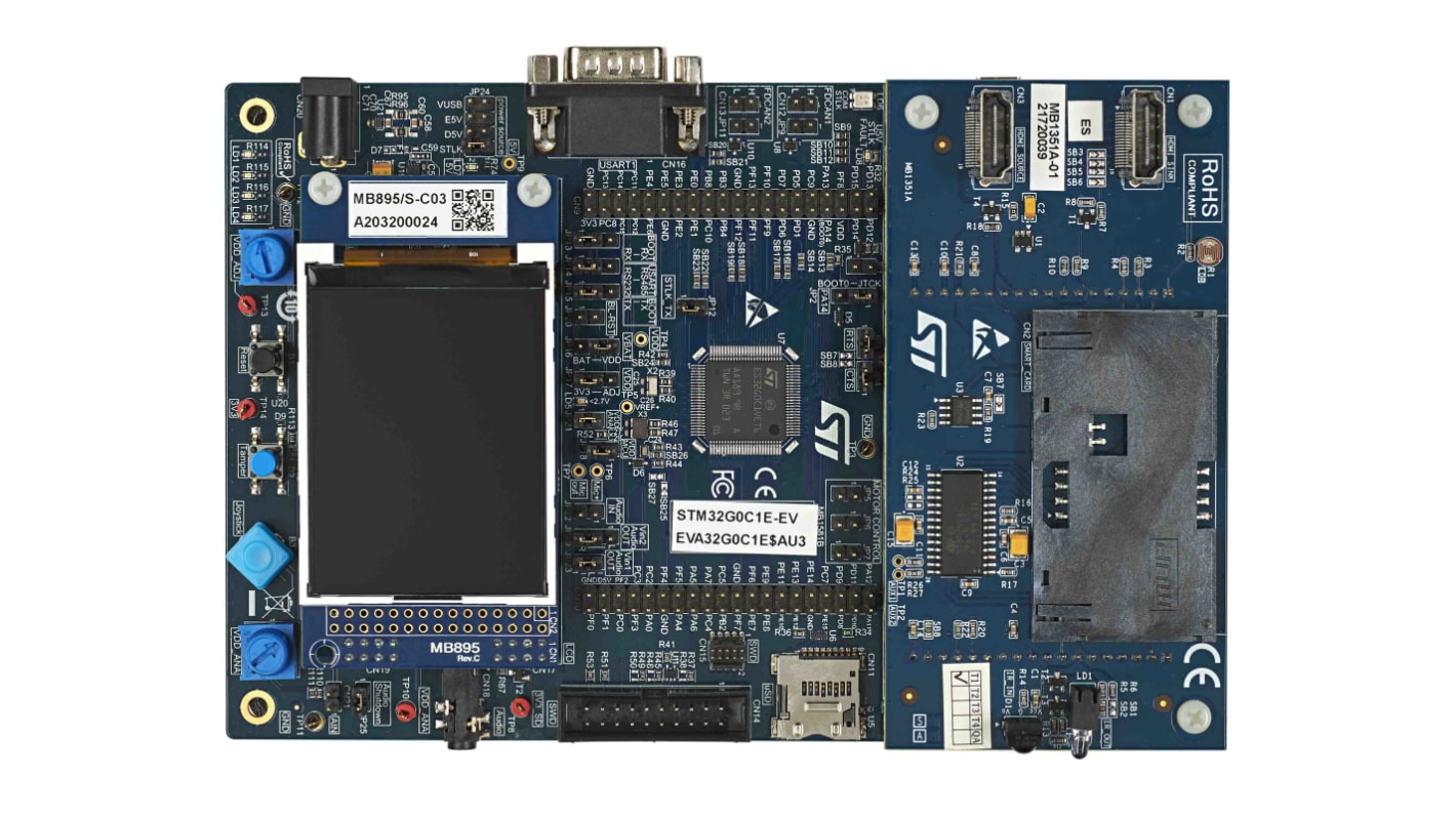 Scheda di valutazione Evaluation board with STM32G0C1VE MCU STMicroelectronics, CPU ARM Cortex