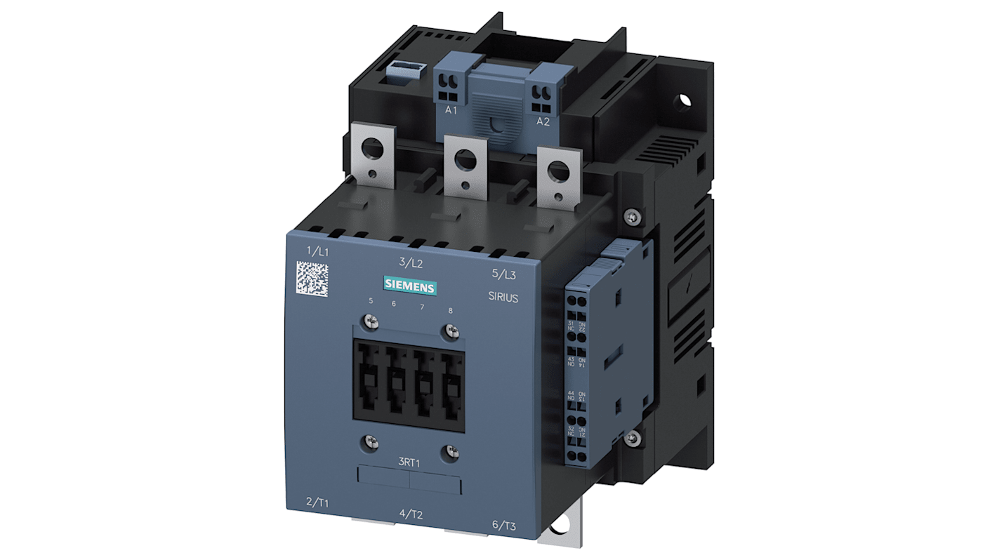 Contattore Reversibile Siemens, 3 poli, 2 NO + 2 NC, 90 kW