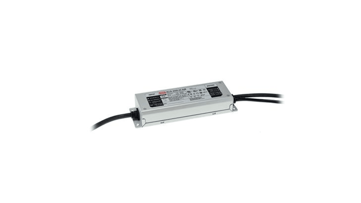 MEAN WELL LED Driver, 24V Output, 200W Output, 8.3A Output Dimmable