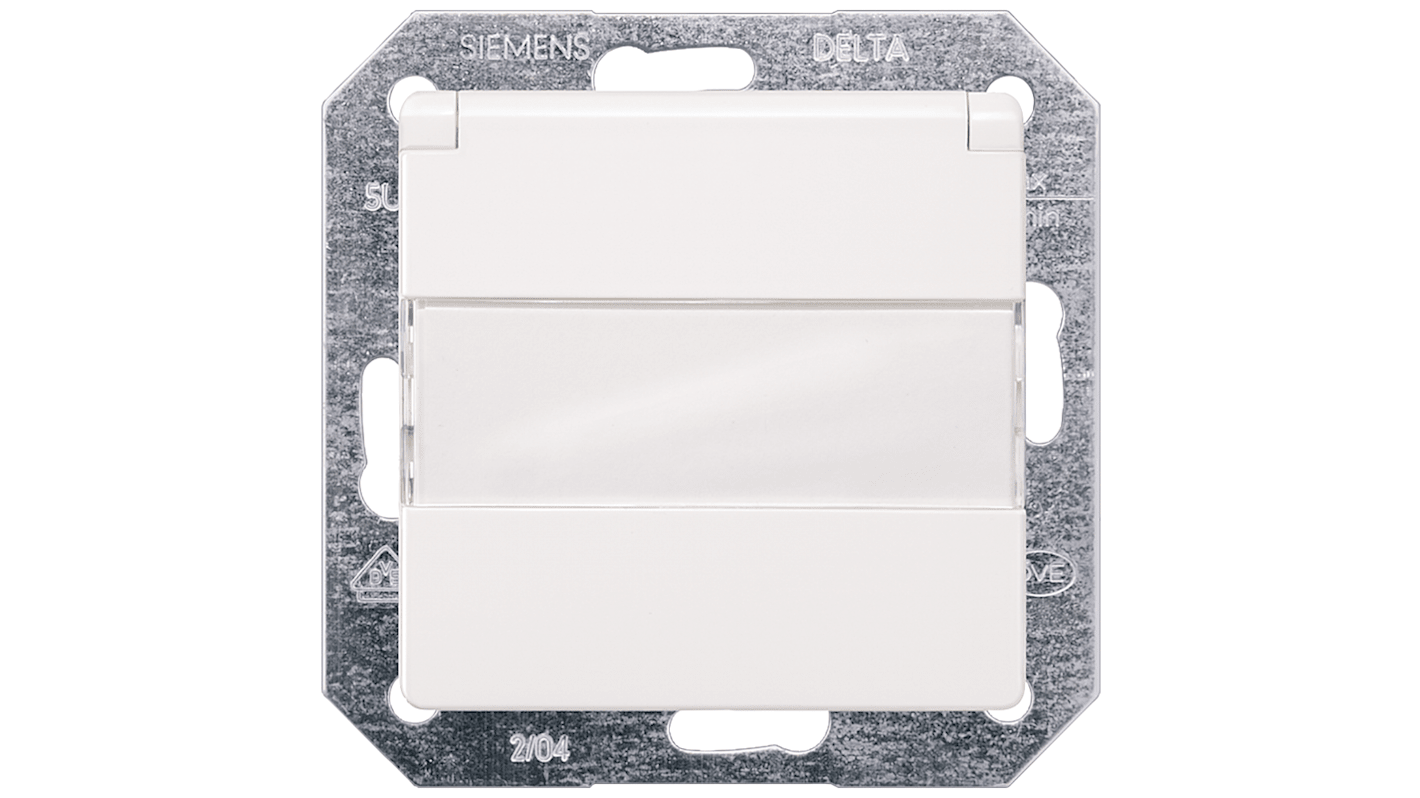 5UB1912 Siemens White 1 Gang Plug Socket, 16A, Indoor Use RS