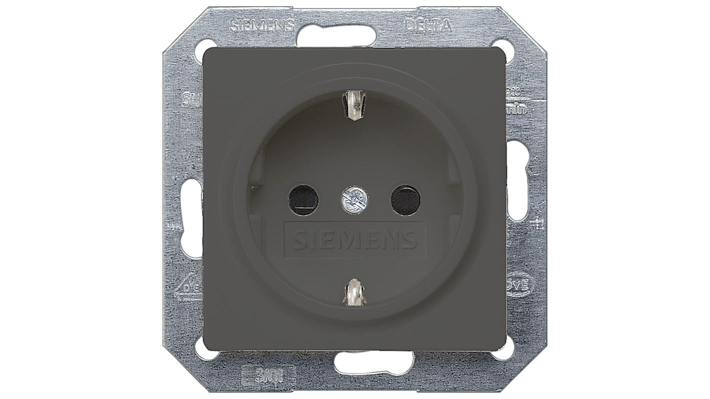 5UB1924 Siemens 1 Gang Plug Socket, 16A, Indoor Use RS