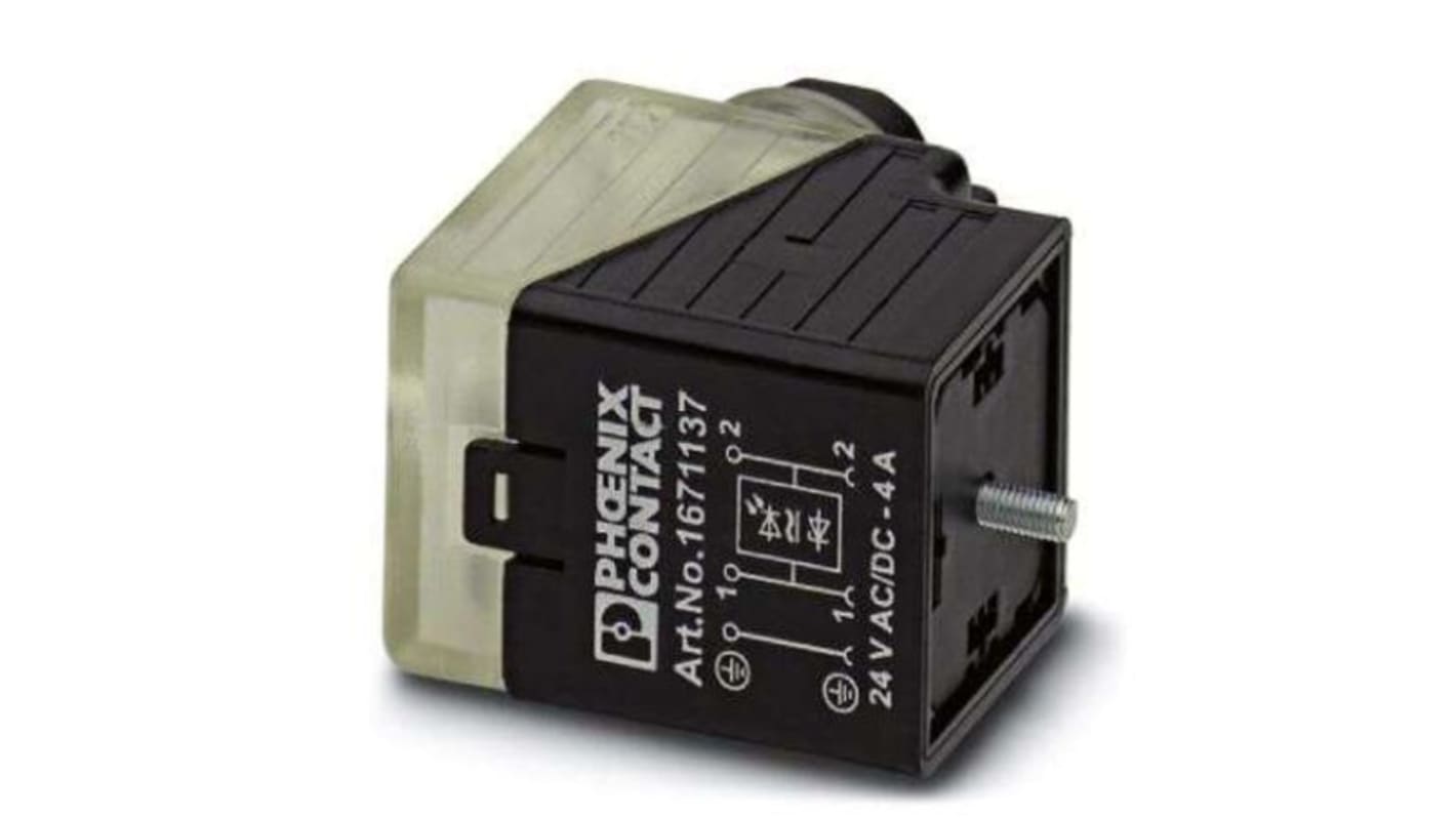 Connecteur DIN 43650, Femelle, 3P+E, 24 V c.a., série SACC