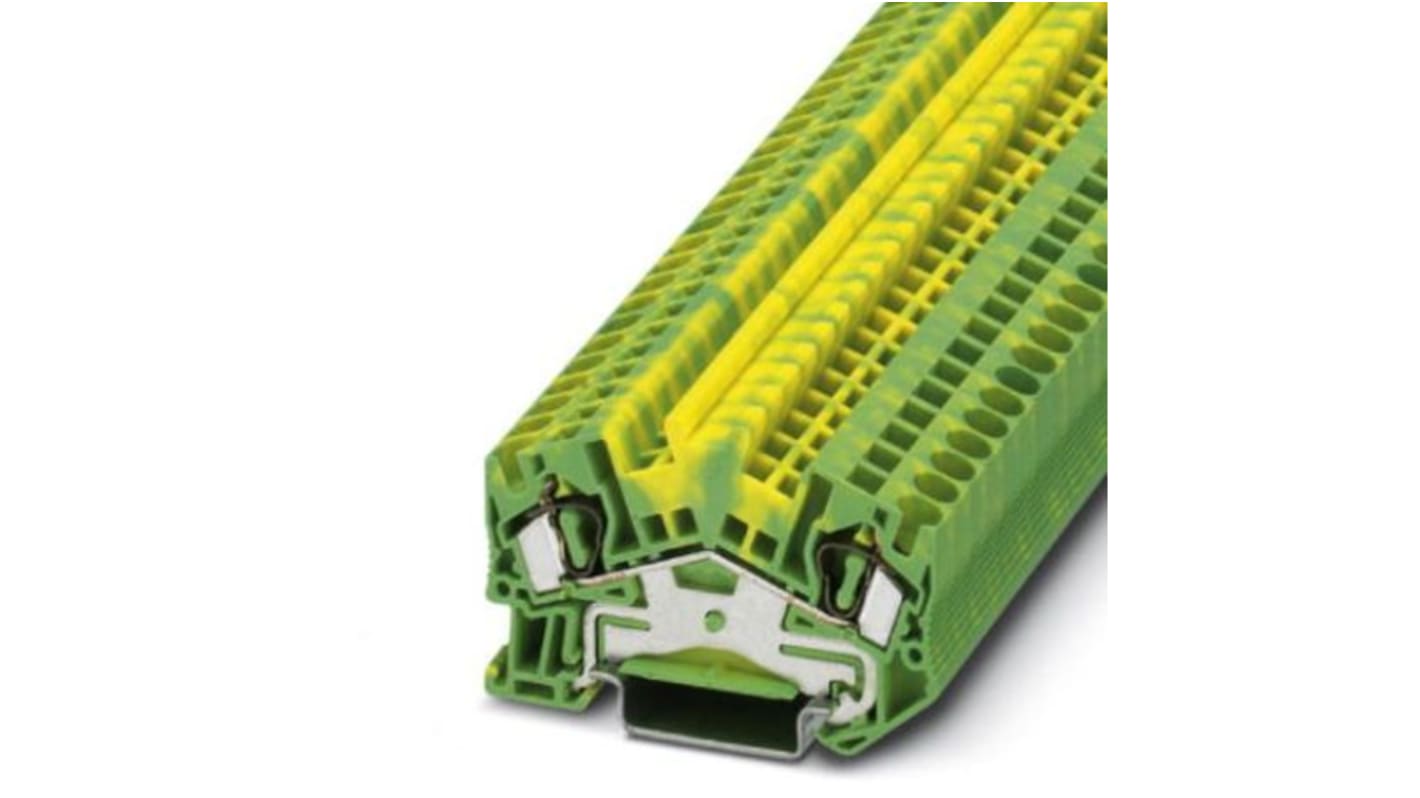 Phoenix Contact STS 4-PE Series DIN Rail Terminal Block, 0.08 → 6mm², ATEX, IECEx