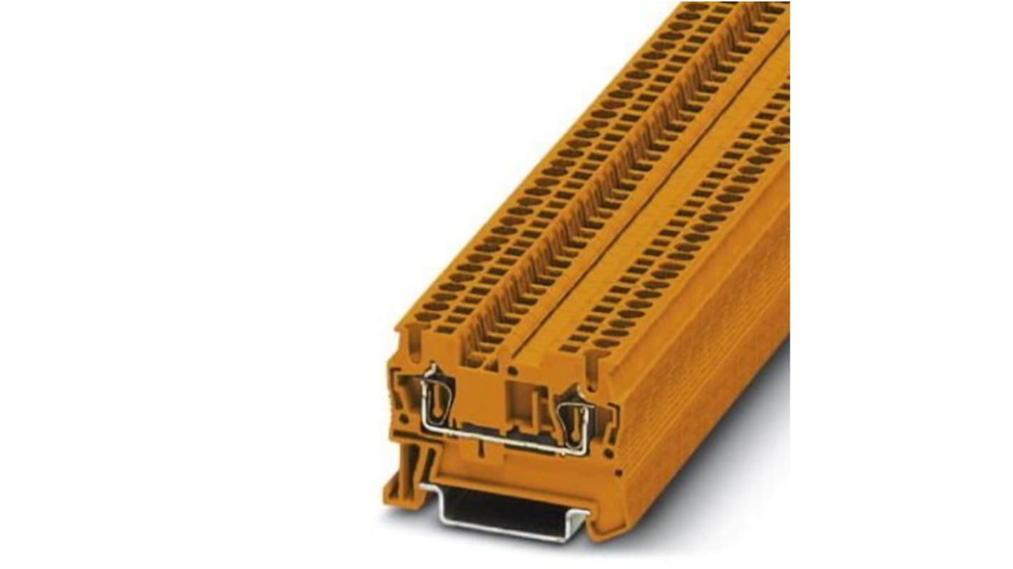 Phoenix Contact ST 1.5 OG Series Orange Feed Through Terminal Block, 0.5 → 1.5mm², ATEX, IECEx