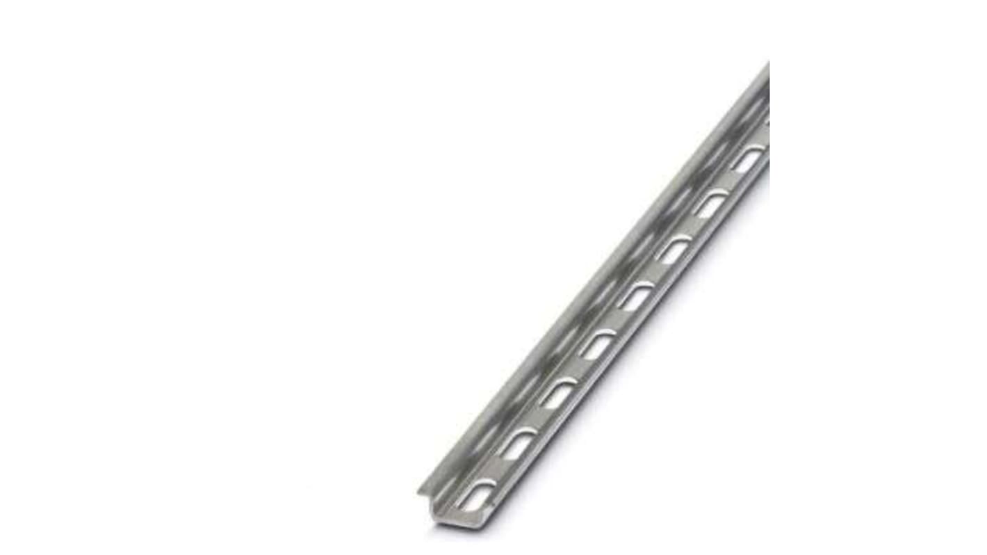 Rail DIN Phoenix Contact 2m x 5.5mm x 15.5mm, Perforé, Mini rail oméga en Aluminium