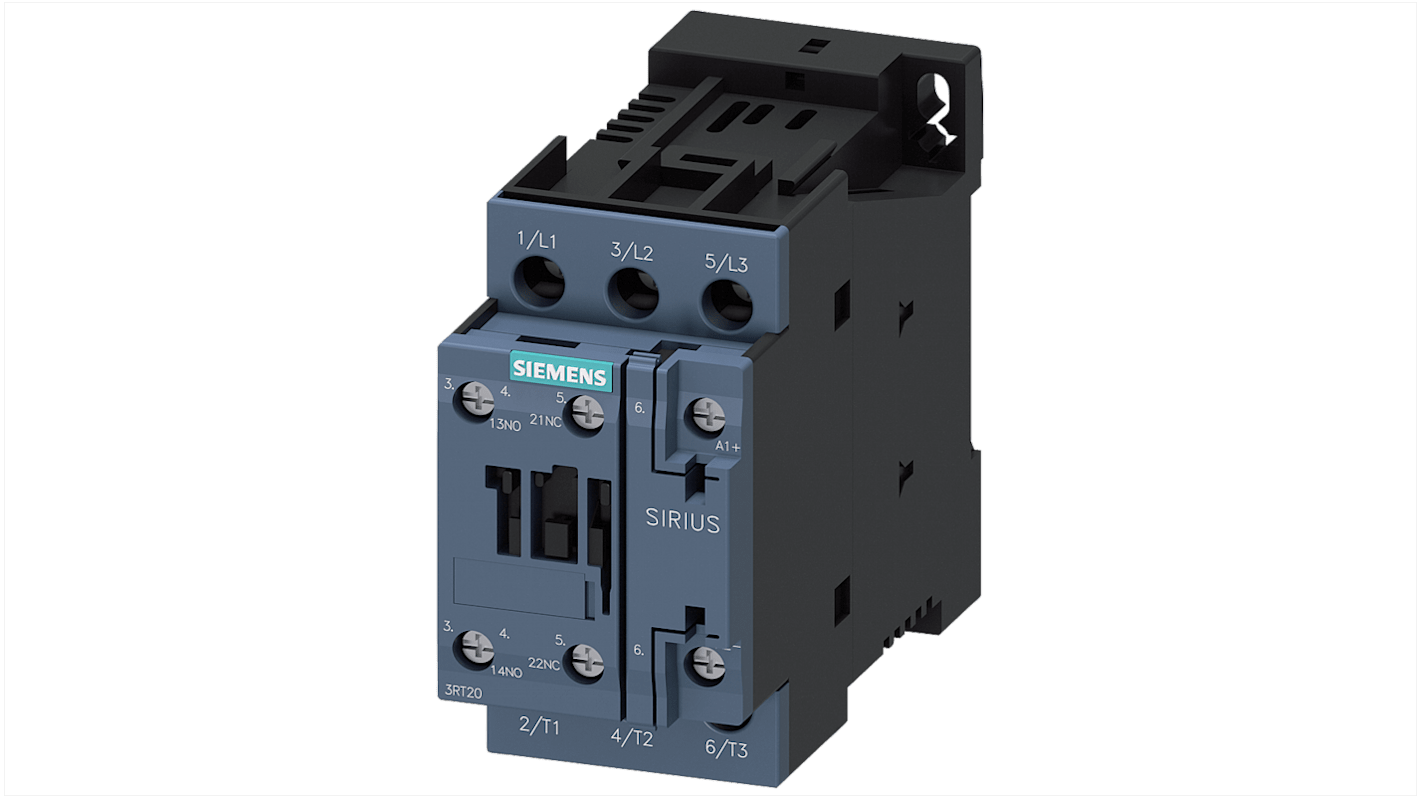 Siemens SIRIUS Leistungsschütz / 130 V Spule, 3 -polig 1 Schließer, 1 Öffner / 12 A