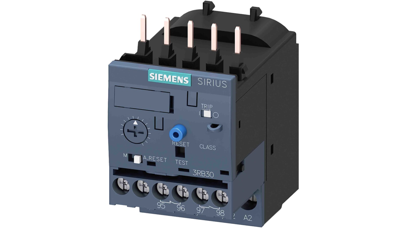 Relè di sovraccarico Siemens, 1 N/C + 1 N/A, carico FLC 4 A, 4 A