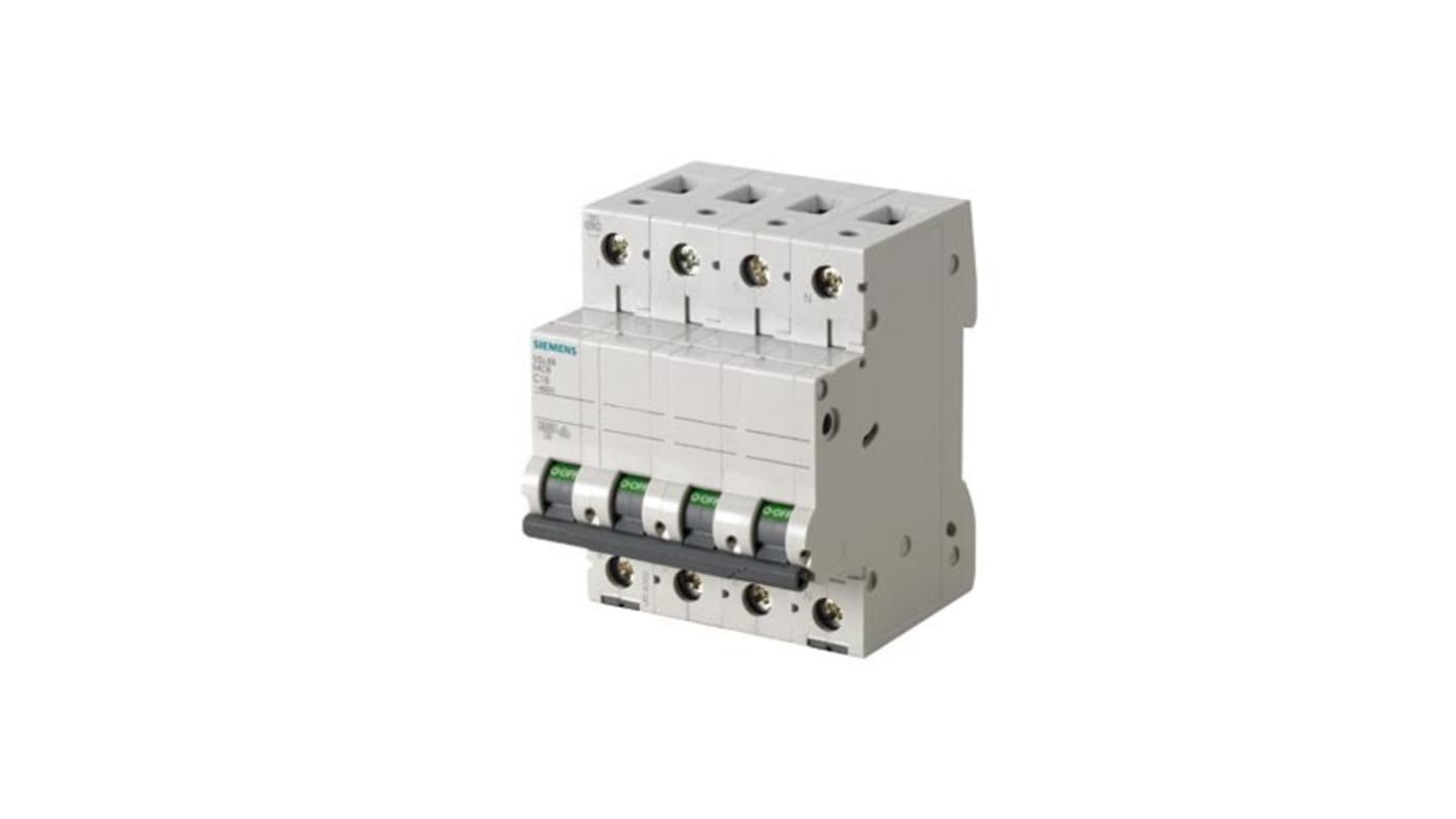 Siemens 5SL6 MCB Leitungsschutzschalter Typ C, Pol 3P+N 32A SENTRON DIN-Schienen-Montage